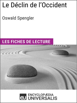 cover image of Le Déclin de l'Occident d'Oswald Spengler